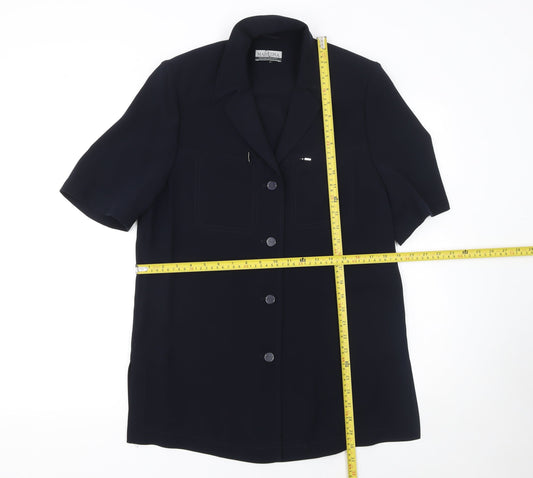 Marcona Women’s Black Short Sleeve Suit Jacket Size 12 Classic Style