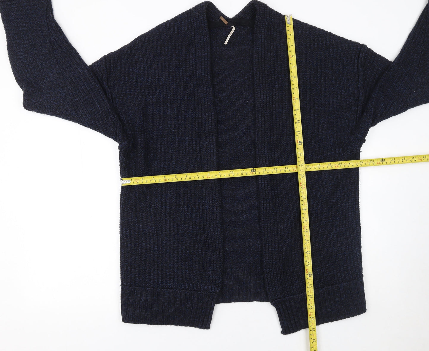 Soft Surroundings Women’s Navy Knit Cardigan Small Cotton Blend