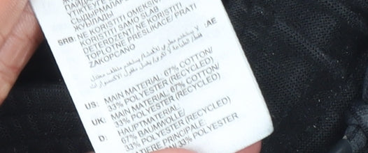 Adidas Men's Black Jogger Trousers L Cotton Polyester Reflective Trim