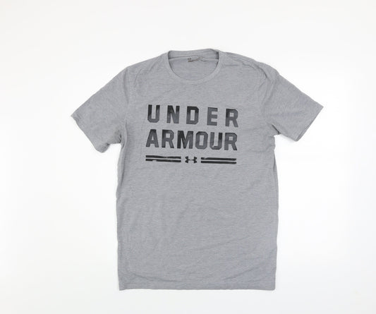 Mens UK Size XS Under armour Grey  Cotton Blend T-Shirt