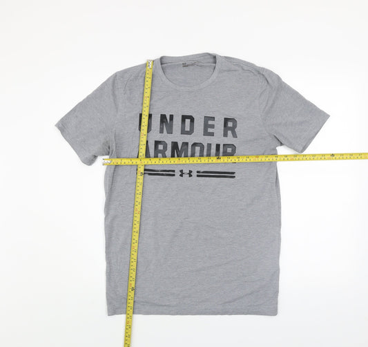 Mens UK Size XS Under armour Grey  Cotton Blend T-Shirt