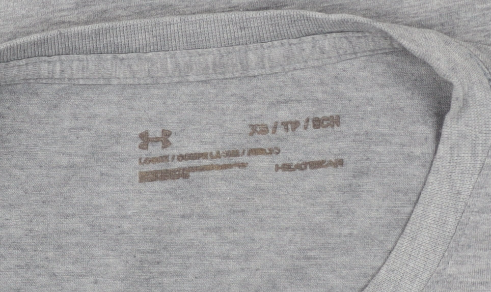 Mens UK Size XS Under armour Grey  Cotton Blend T-Shirt