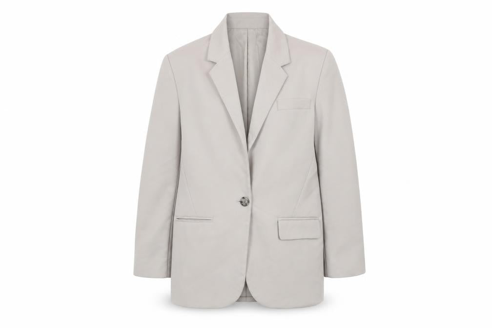 Stradivarius Mens Beige Regular Fit Lined Blazer Size L