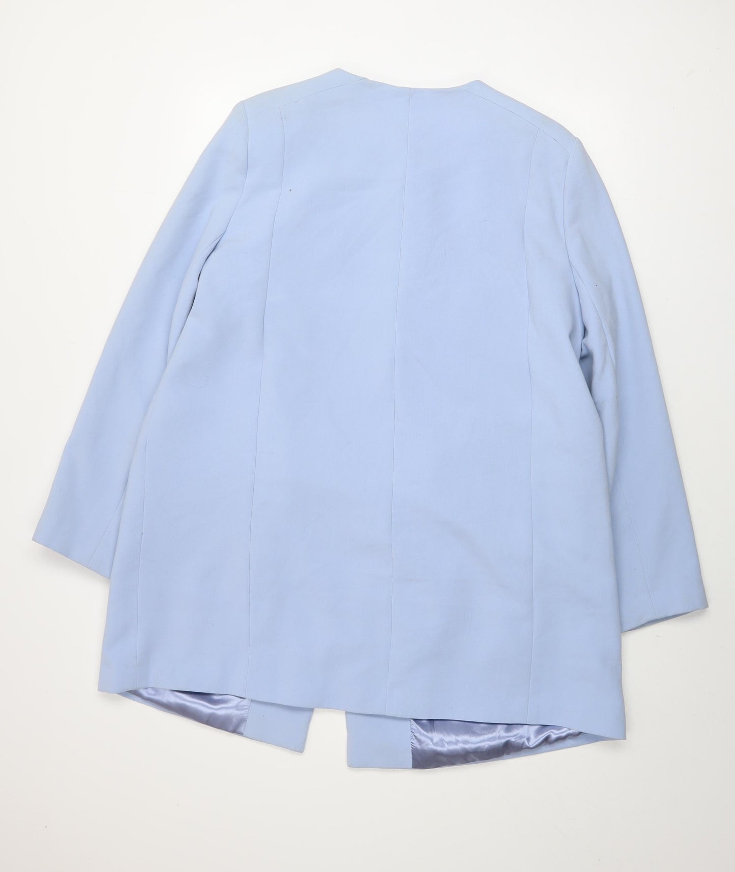 Wallis Women’s Blue Zip-Up Lined Jacket L Regular Fit