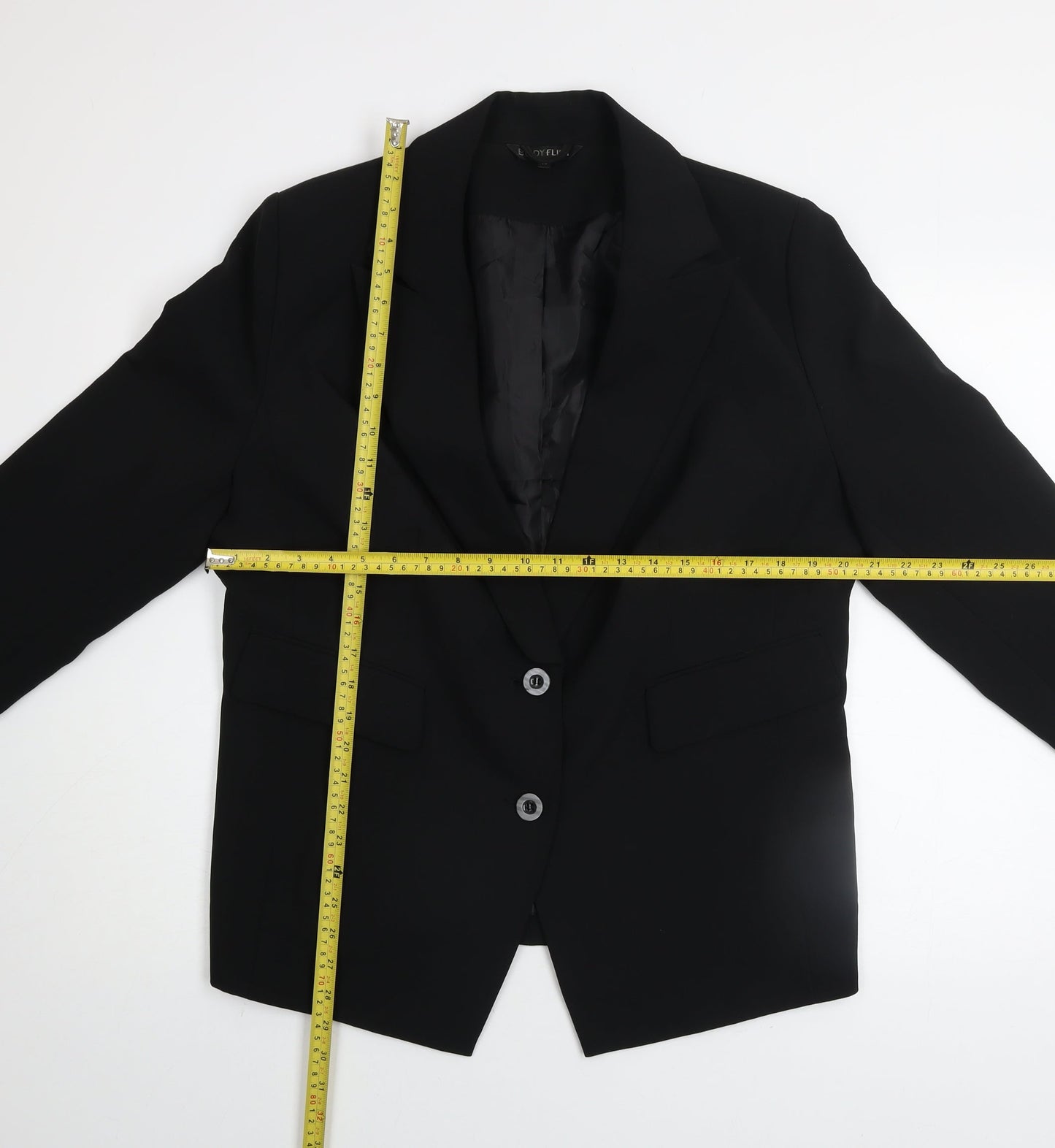Bodyflirt Womens Black Polyester Blazer Jacket Size 20 Regular