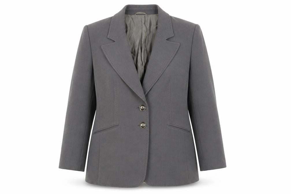 Planet Women's Grey Classic Blazer UK 16 Formal Work Jacket