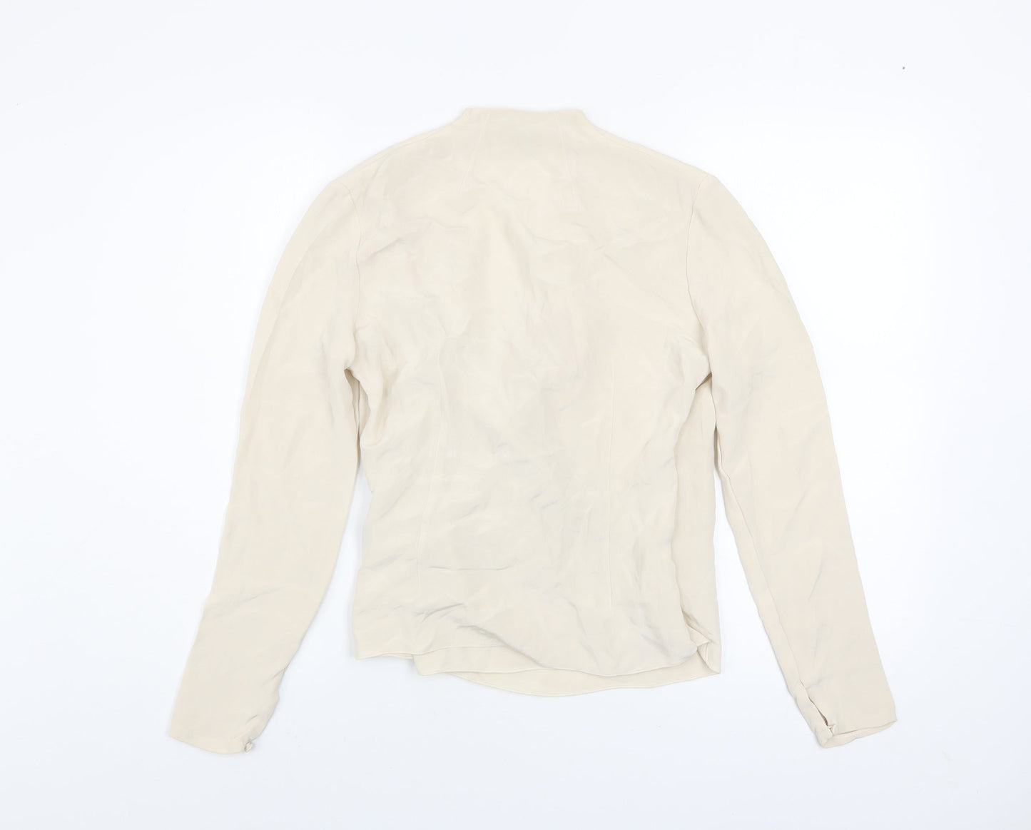 Womens UK Size 10 Ralph Lauren Beige Silk Blouse