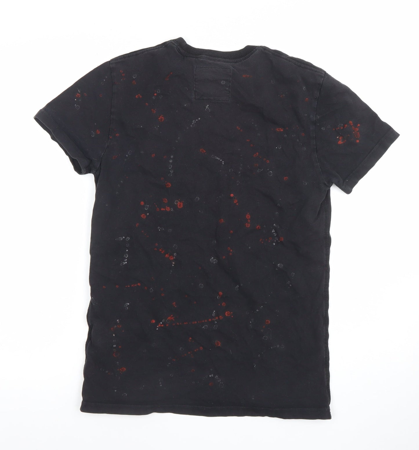 Superdry Men's Black Graphic Print Vintage T-Shirt Size M