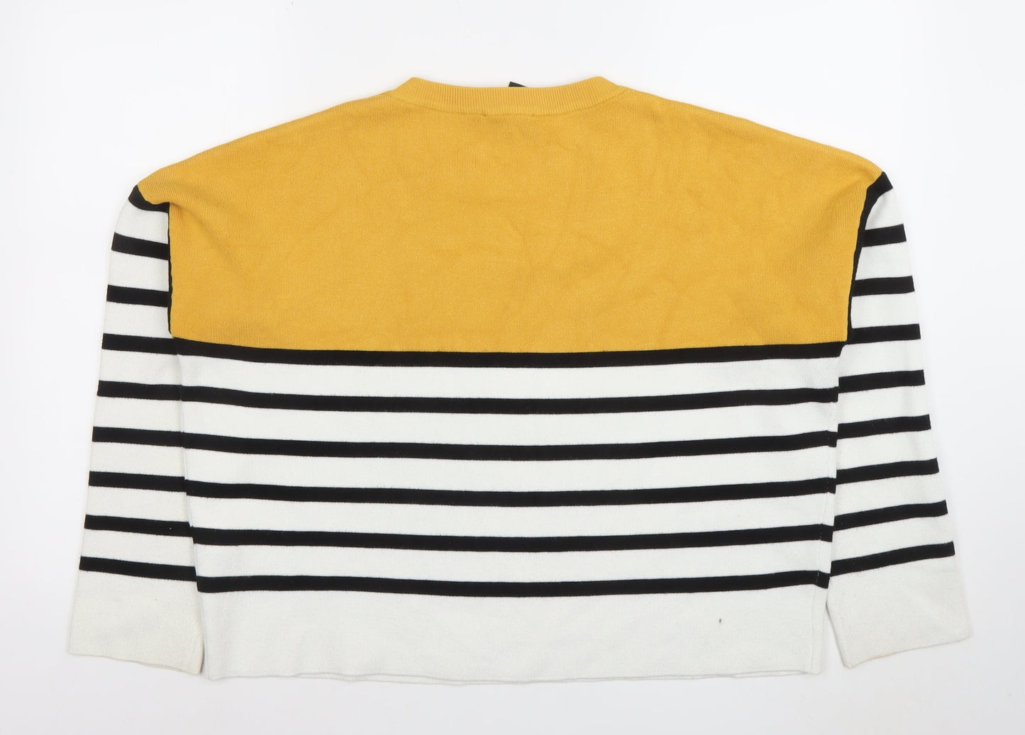 New Look Women’s Multicoloured Striped Crew Neck Jumper Size L
