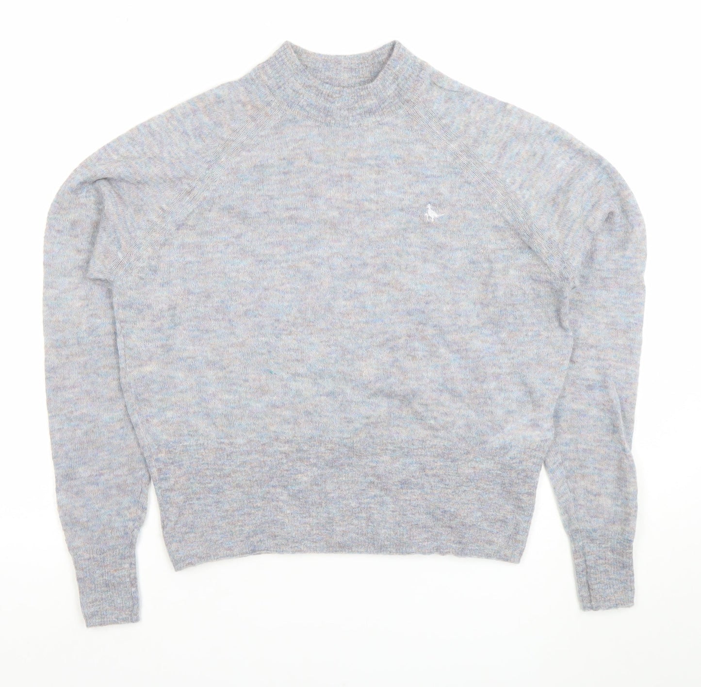 Womens UK 10 Regular Jack Wills Grey Pullover Tight-Knit