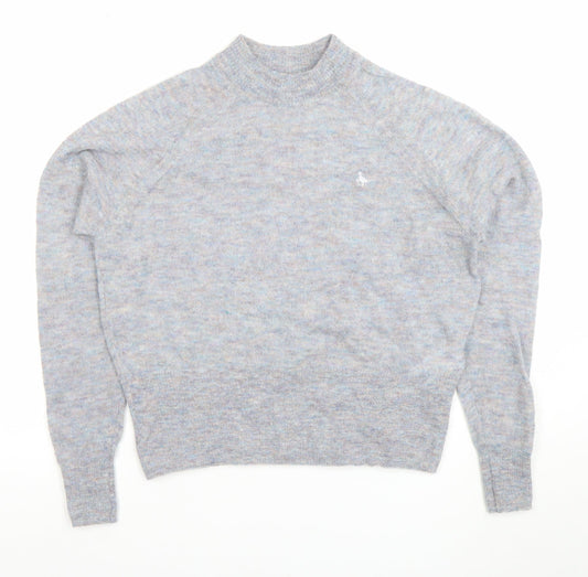Womens UK 10 Regular Jack Wills Grey Pullover Tight-Knit