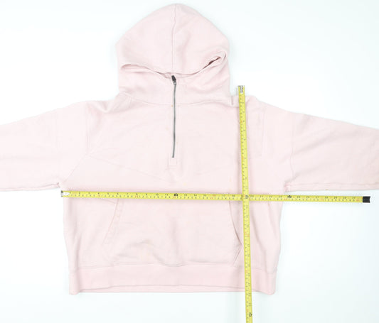 Lucy Mecklenburgh Very Womens Pink 1/2 Zip Hoodie Size M