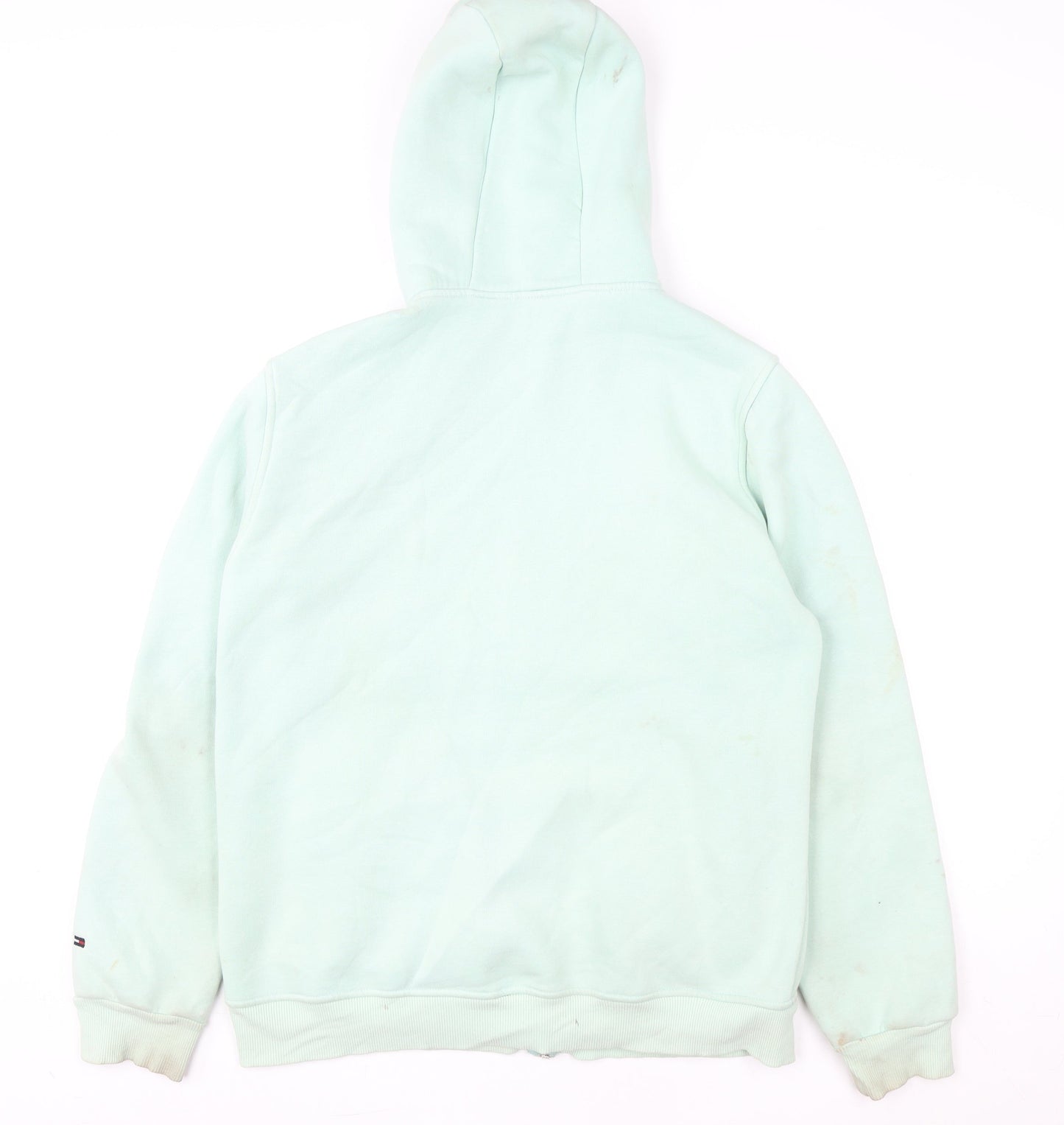 Tommy Hilfiger Womens Green 2XL Hooded Quilted Zip Jacket