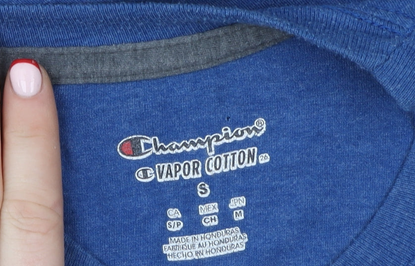Mens UK Size S Champion Blue  Cotton Blend T-Shirt