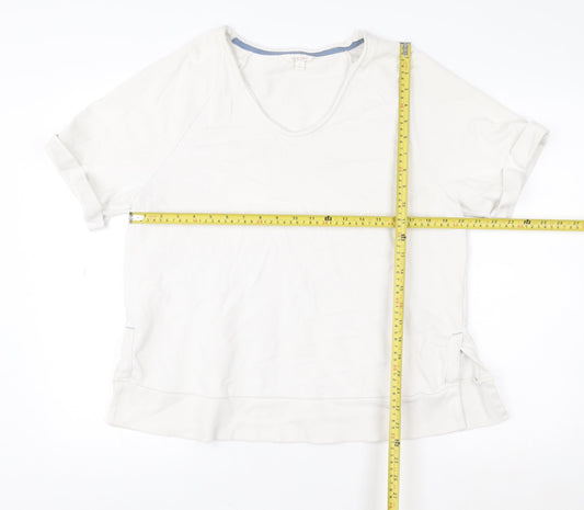 Marks and Spencer Per Una Women White Medium Pullover Sweatshirt