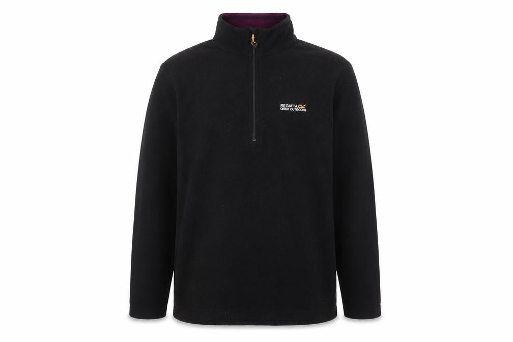 Regatta Great Outdoors Mens Black Fleece L 1/2 Zip Pullover Sweatshirt