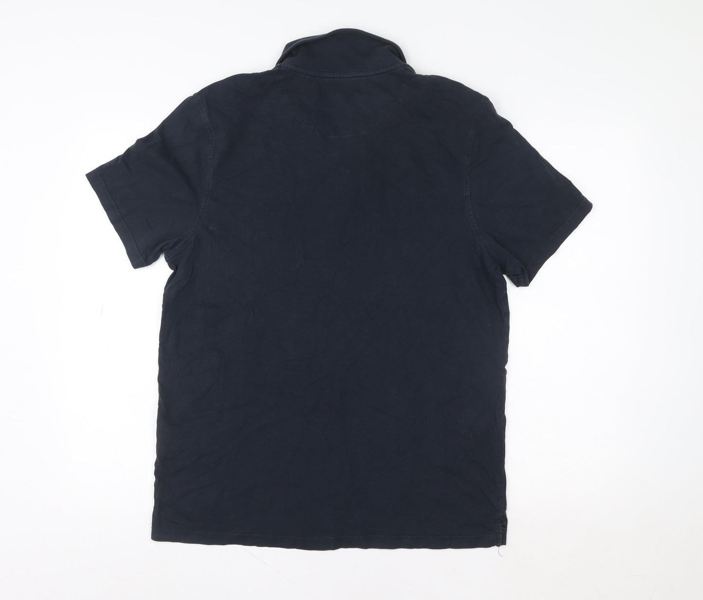 Lyle & Scott Men's Blue XL Regular Fit Cotton Polo Shirt