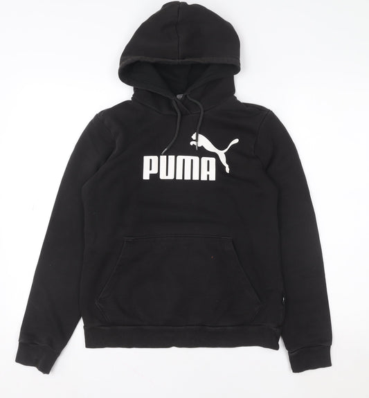 Womens UK M Regular PUMA Black Pullover Hoodie