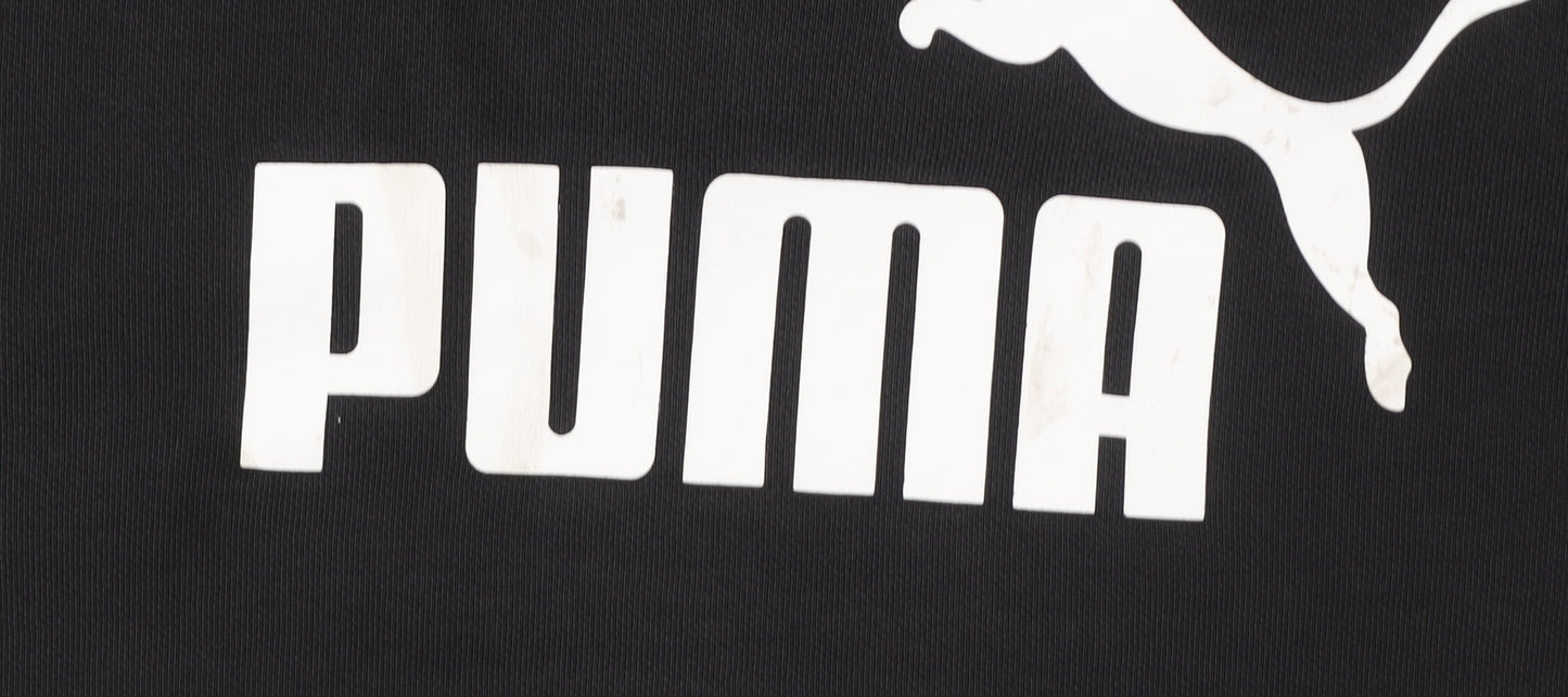 Womens UK M Regular PUMA Black Pullover Hoodie