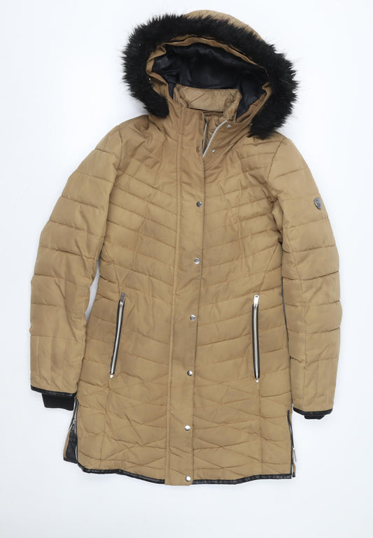 Womens UK Size 8 Regular Dare 2B Beige Polyester Coat