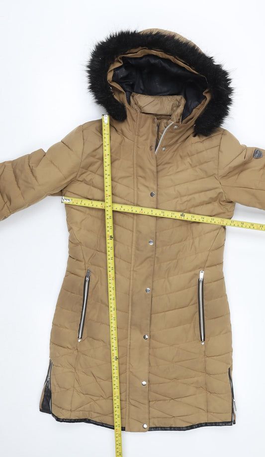 Womens UK Size 8 Regular Dare 2B Beige Polyester Coat