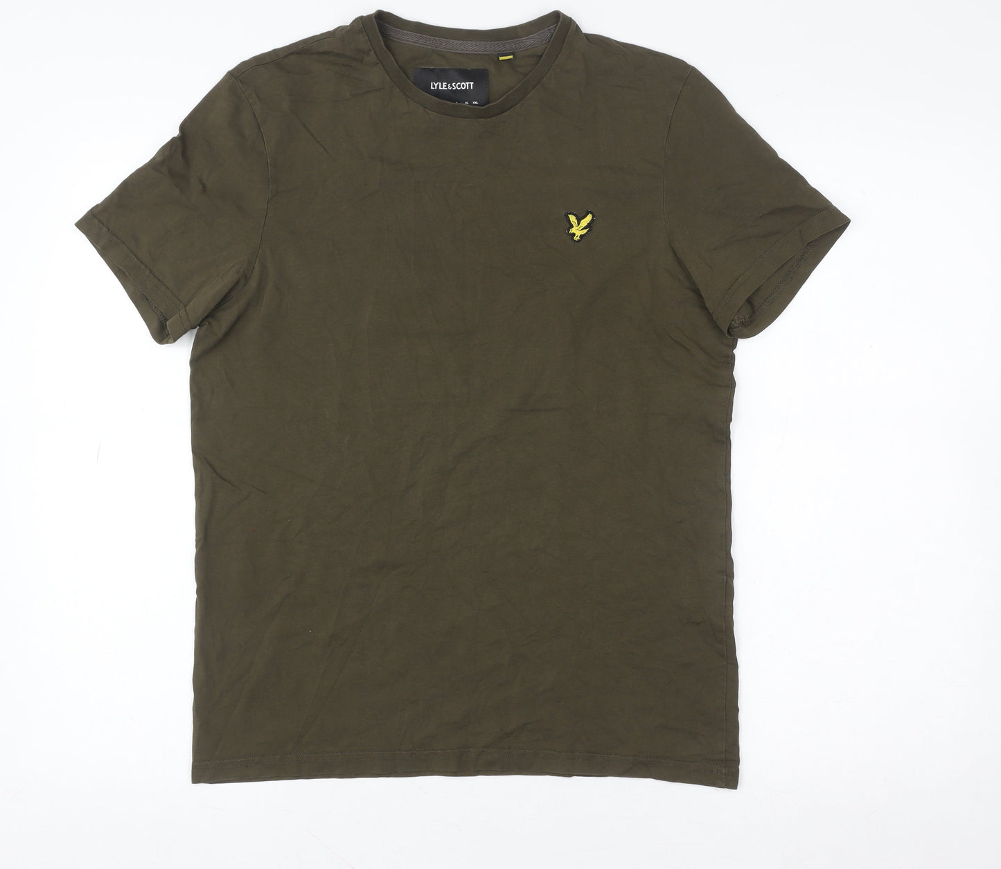 Mens UK Size S Lyle & Scott Green  Cotton T-Shirt