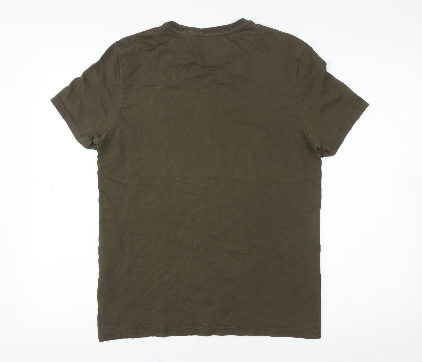 Mens UK Size S Lyle & Scott Green  Cotton T-Shirt