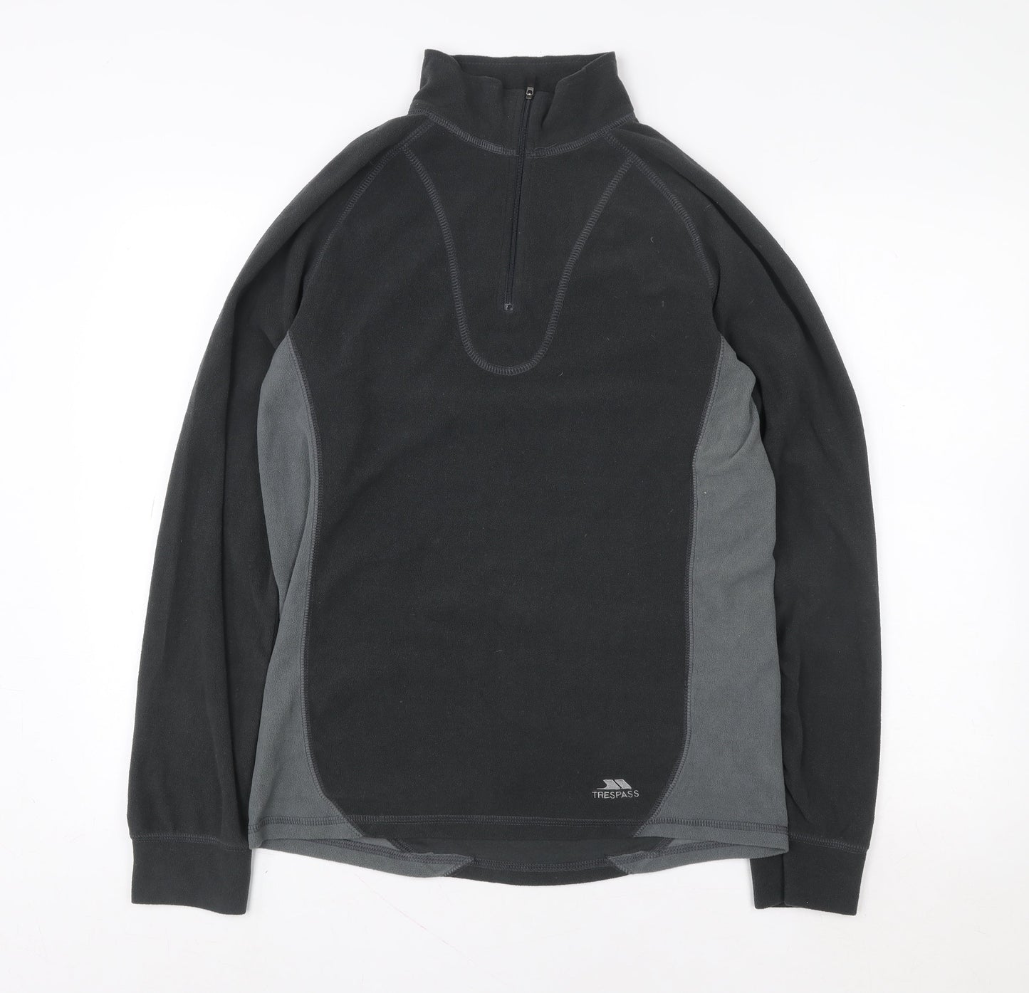 Mens UK M Regular Trespass Black Pullover Sweatshirt