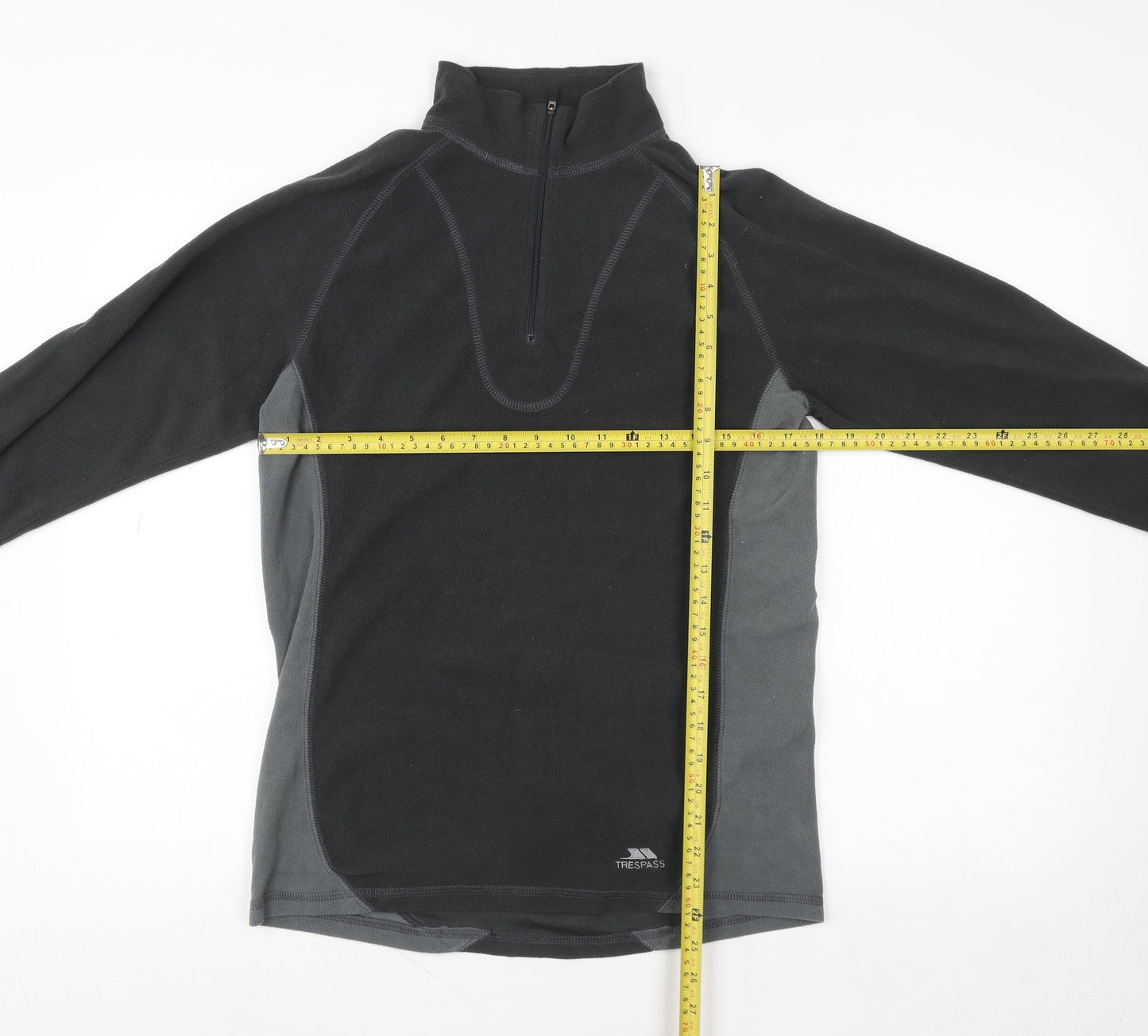 Mens UK M Regular Trespass Black Pullover Sweatshirt