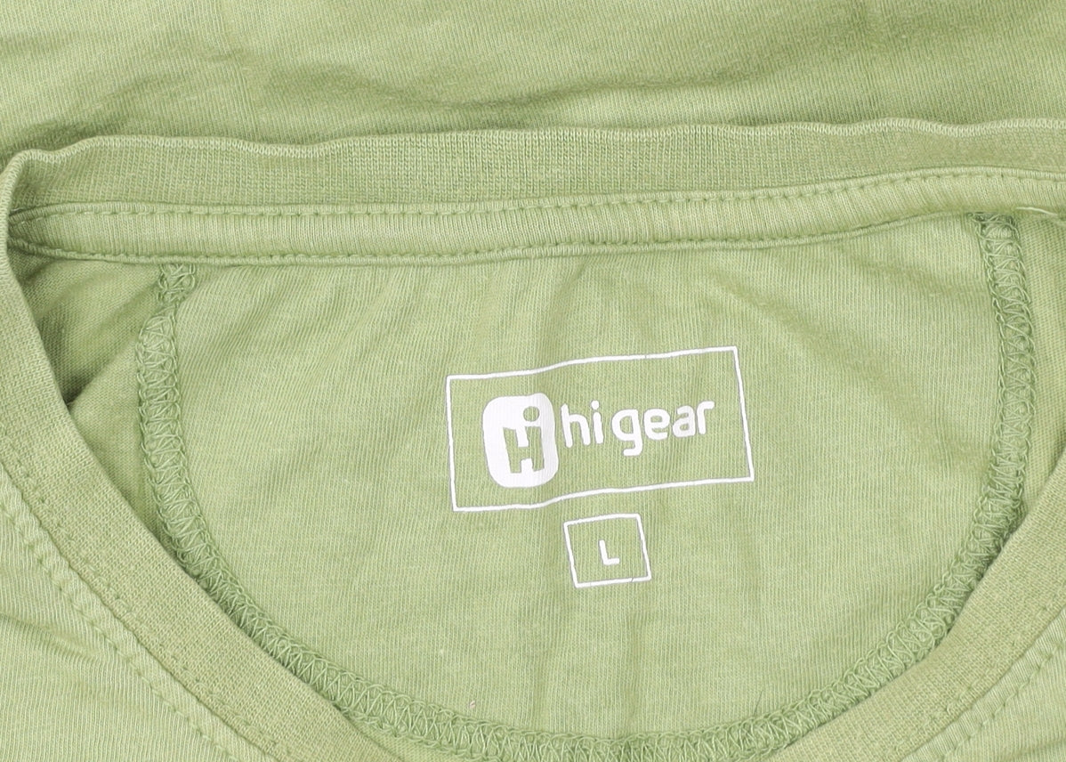 Hi Gear Men's Green Hiking Graphic Cotton T-Shirt Size L