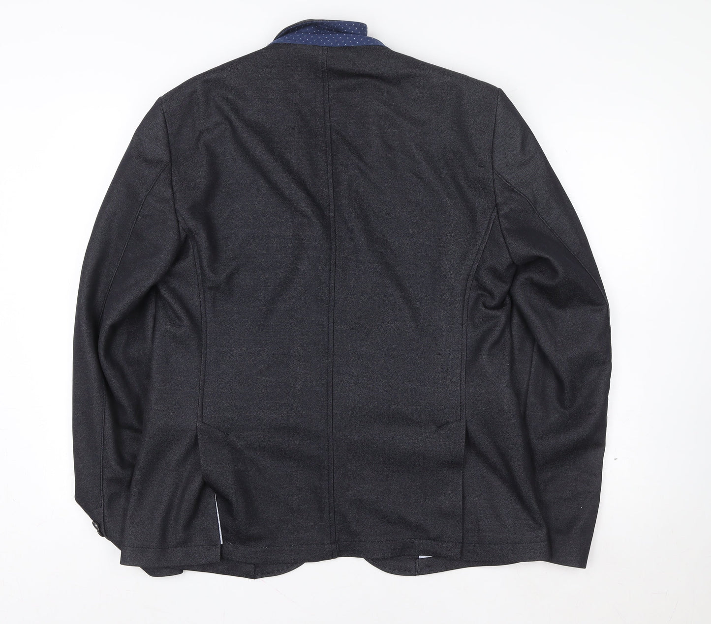 Zara Black Regular Fit Single-Breasted Blazer Jacket L Unisex Adults