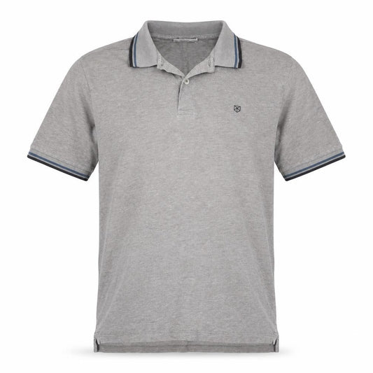 Jack & Jones Grey Men's M Premium Cotton Polo Shirt