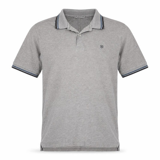 Jack & Jones Grey Men's M Premium Cotton Polo Shirt