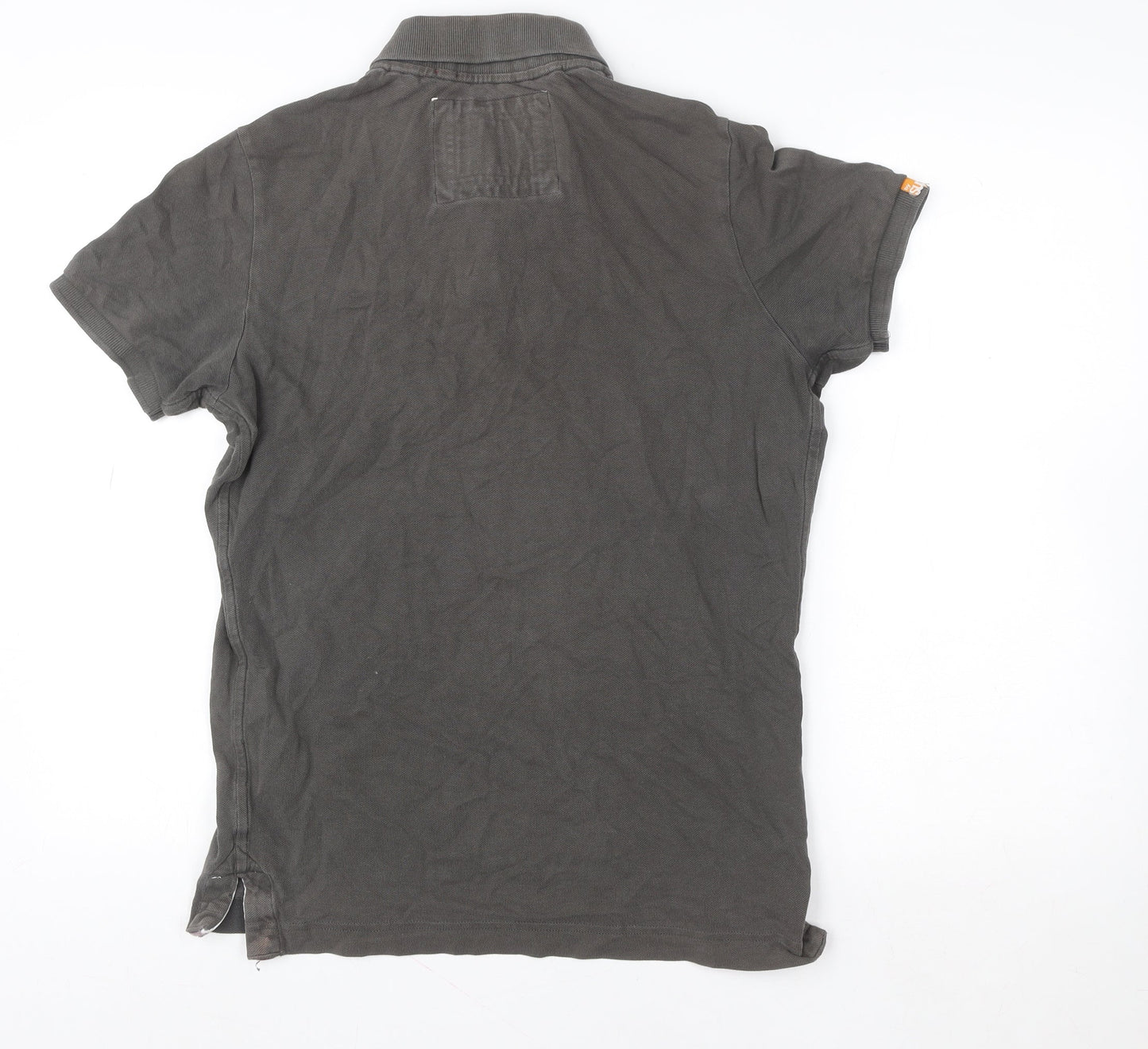 Superdry Men's Brown Slim Fit Short Sleeve Polo Shirt M