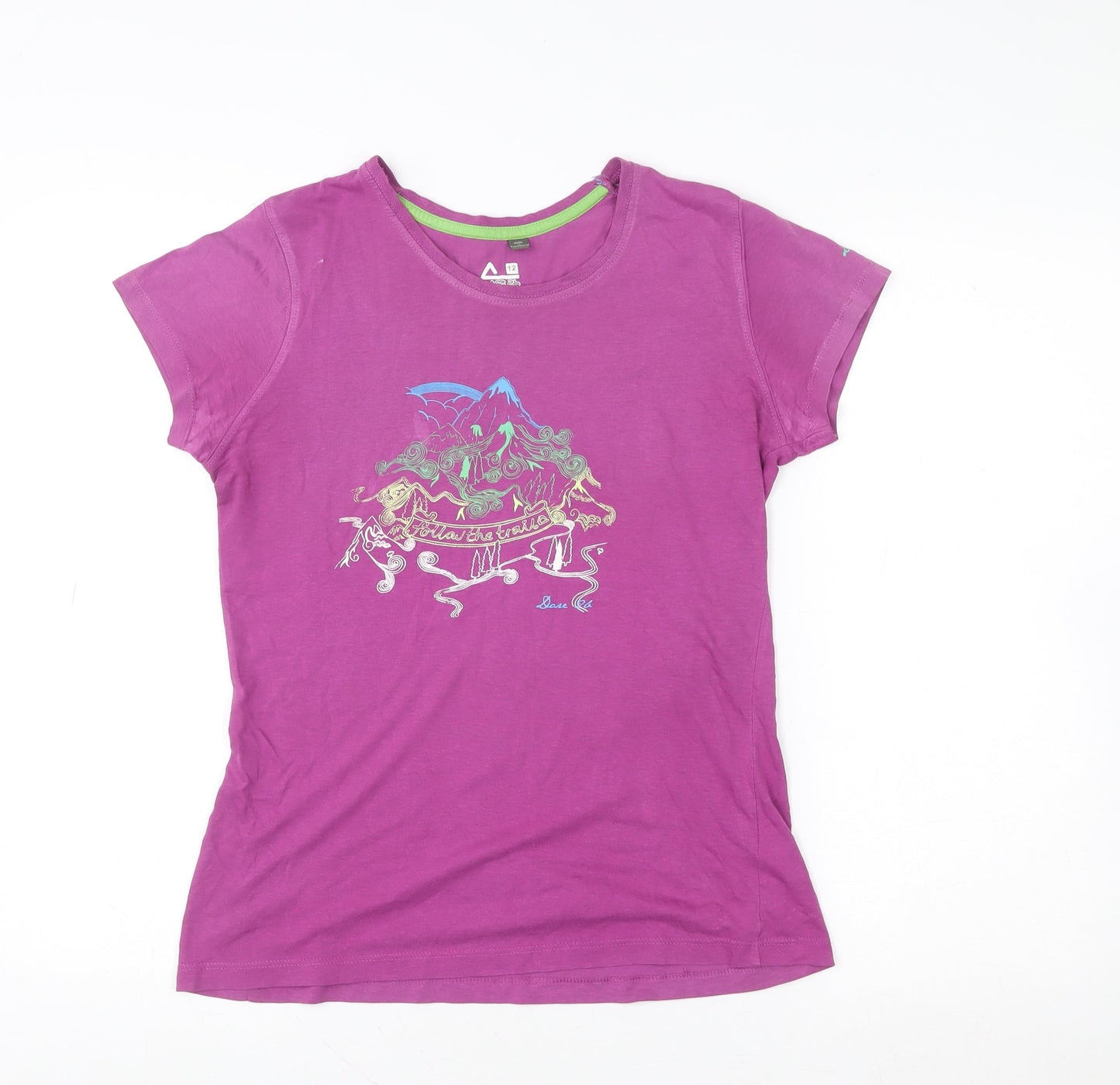Womens UK Size 12 Dare 2B Purple Cotton T-Shirt