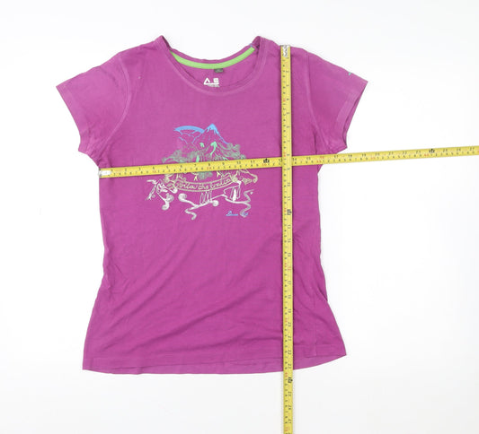 Womens UK Size 12 Dare 2B Purple Cotton T-Shirt