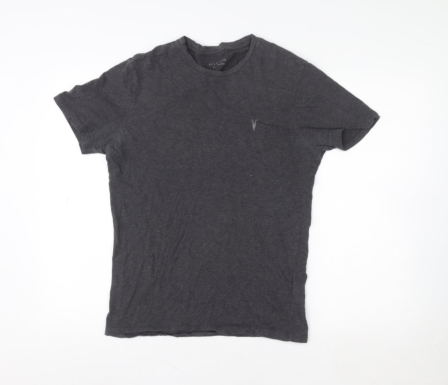 Mens UK Size S AllSaints Grey  Cotton T-Shirt