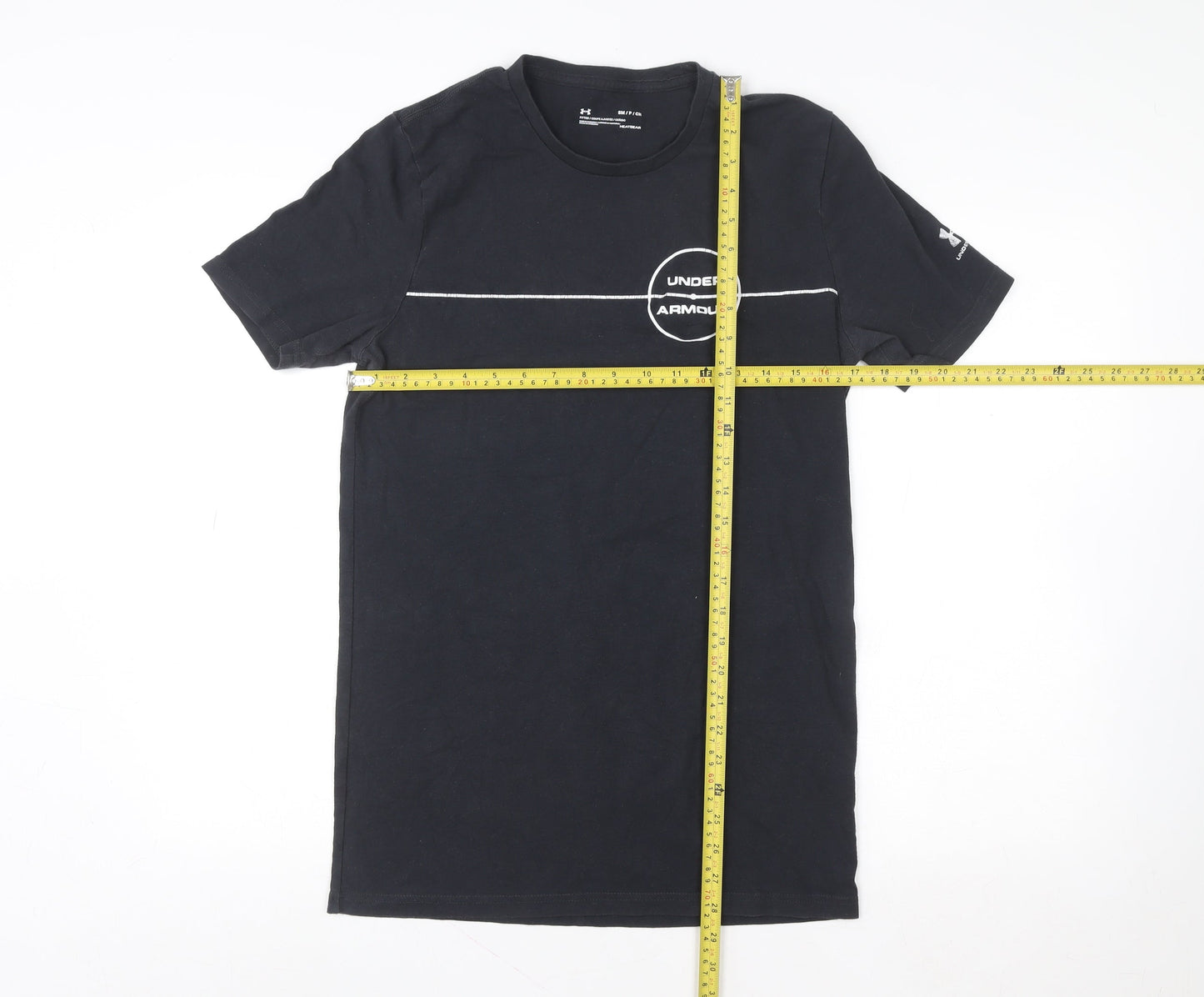Mens UK Size S Under armour Black  Cotton Blend T-Shirt