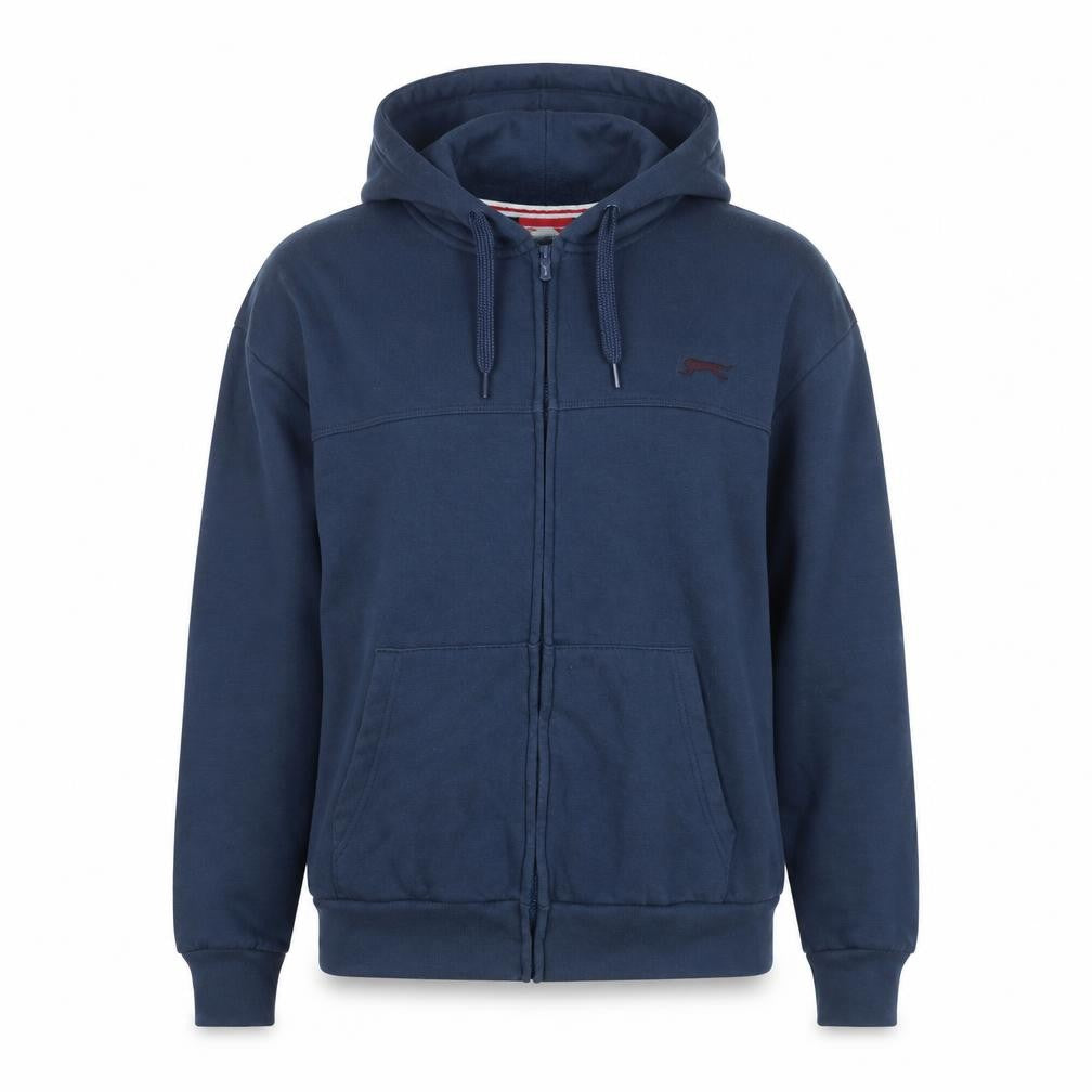 Slazenger Women's Blue Hooded Full Zip Fleece Jacket Size M