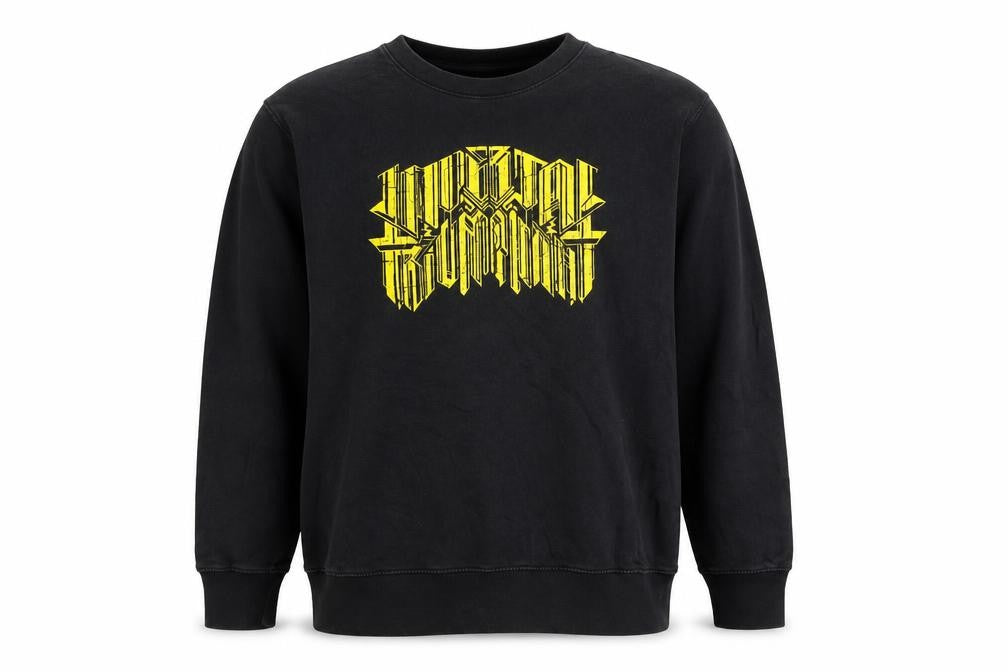 Stanley/Stella Men's Black Graphic Print Sweatshirt XL Cotton
