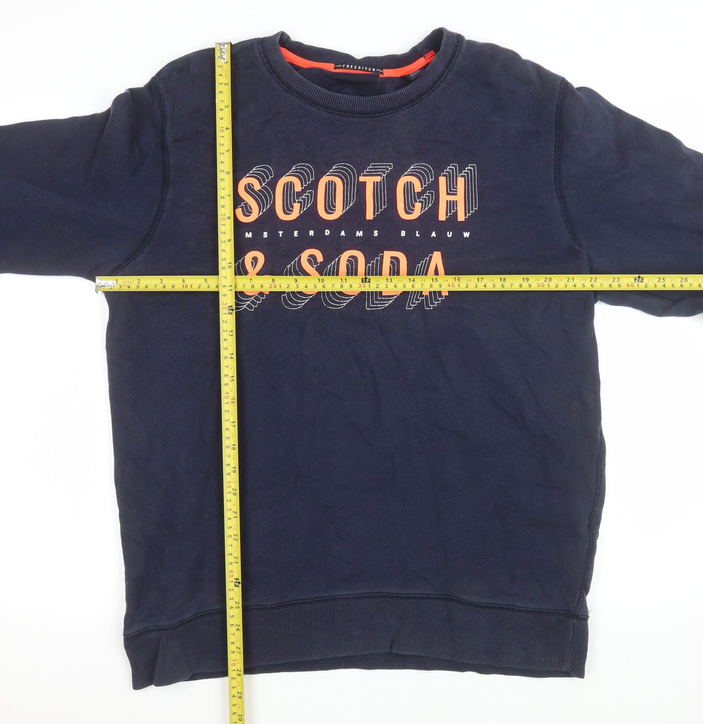 Scotch & Soda Men's Blue XL Pullover Sweatshirt Crew Neck