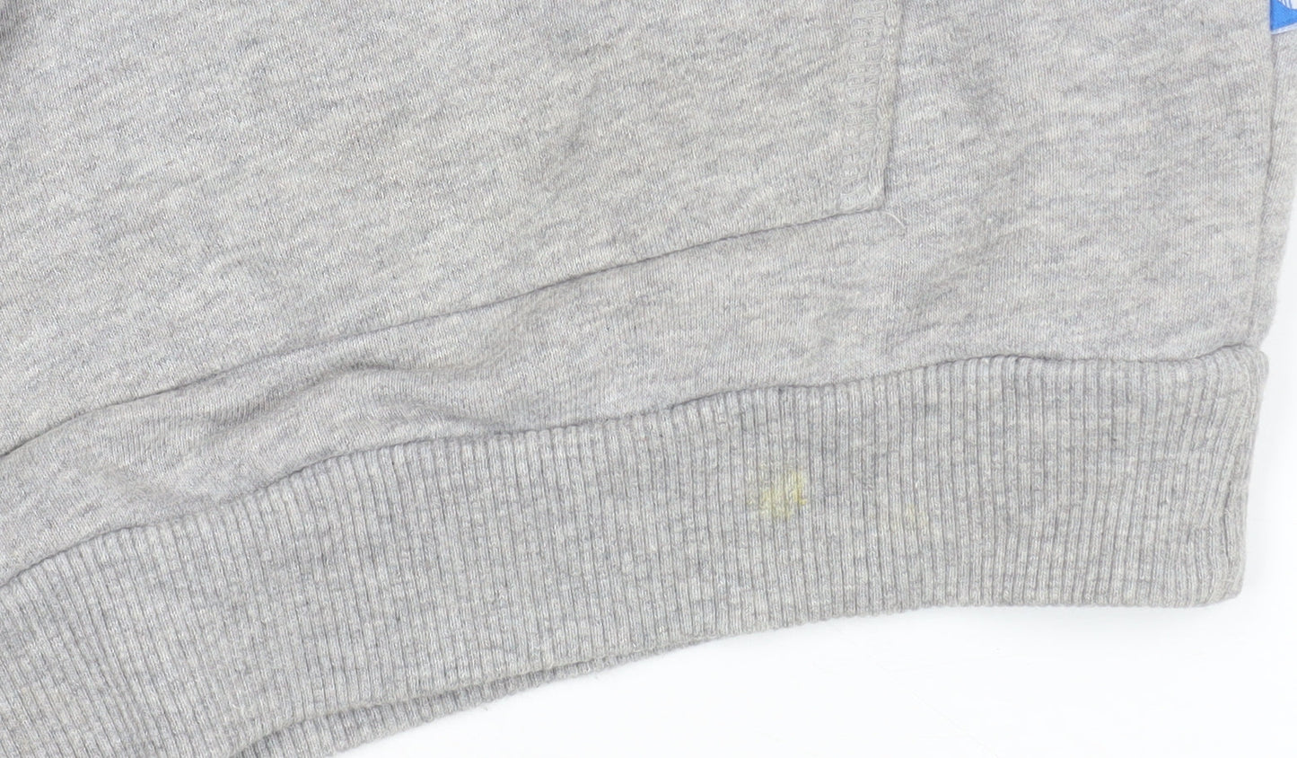 Womens UK 6 Regular adidas Grey Pullover Hoodie