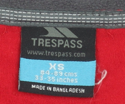 Mens UK XS Regular Trespass Red Pullover Sweatshirt