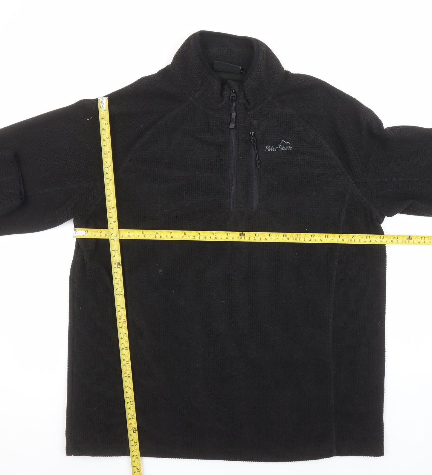 Mens UK L Regular Peter Storm Black Pullover Sweatshirt
