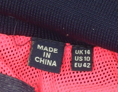 Superdry Womens Blue Windcheater Hooded Jacket Size 14