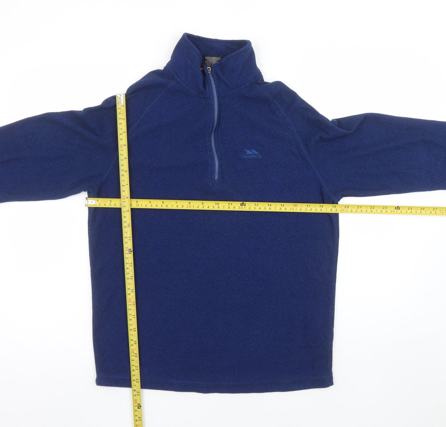 Mens UK S Regular Trespass Blue Pullover Sweatshirt