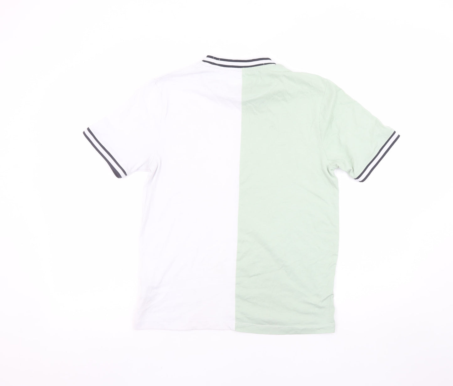Denim & Flower Boys Green & White Colourblock Short Sleeve T-Shirt 13/14 Years