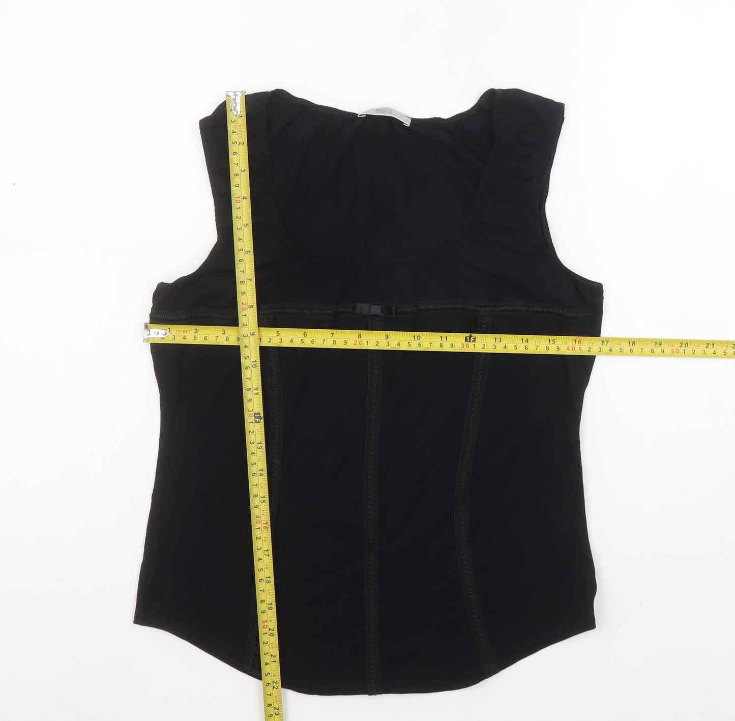 Marks and Spencer Women's Black Sleeveless Camisole Blouse Size 16