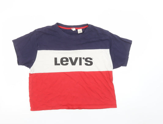 Womens UK Size XS Levi's Multicoloured Cotton T-Shirt