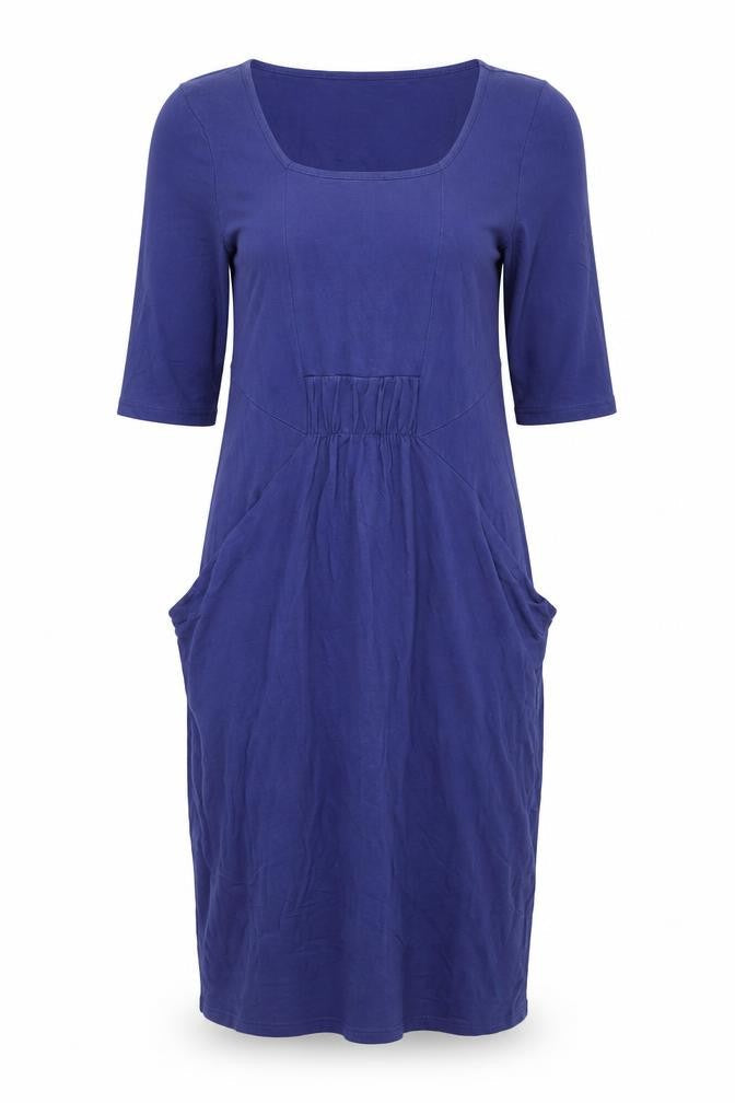 Marks and Spencer Women Blue Size 8 Shift Knee Length Dress